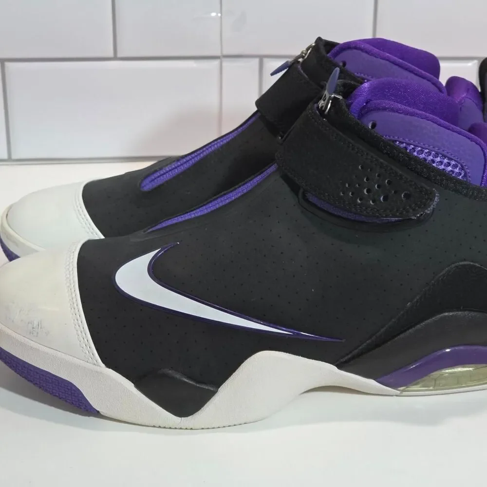 Nike Zoom Flight Club Black Purple White Size 9